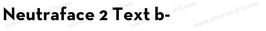 Neutraface 2 Text b字体转换